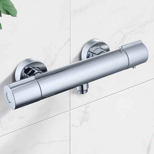 Mitigeur Thermostatique de Douche et Baignoire en Laiton Chromé