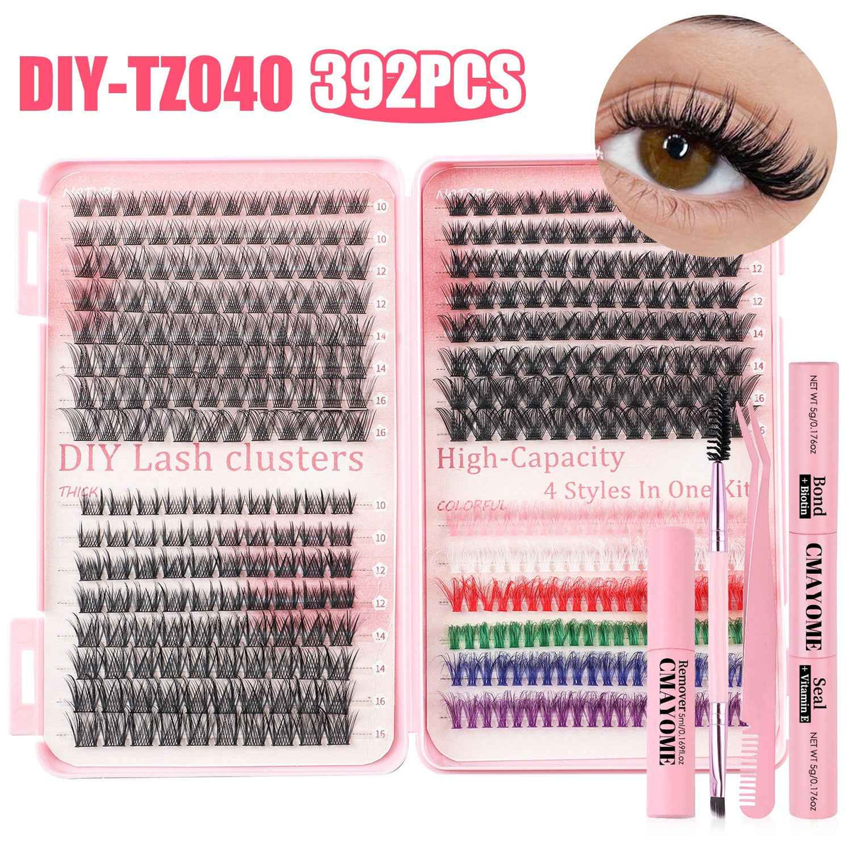 Transformez Votre Regard avec le Kit Faux Cils DIY Colorés