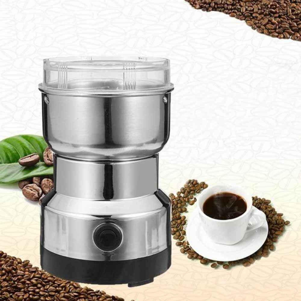 Electric Coffee Grinder For Grinding Nuts, Beans And Spices, With A Matte Blade.