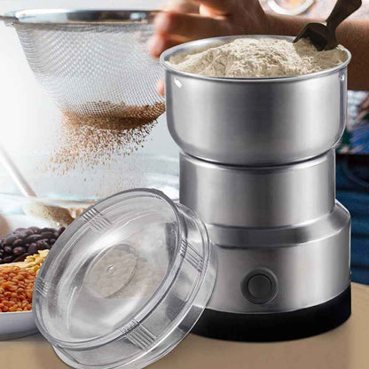 Electric Coffee Grinder For Grinding Nuts, Beans And Spices, With A Matte Blade.