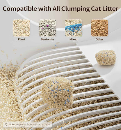 60L Self-Cleaning Automatic Cat Litter Box with Smart App Control