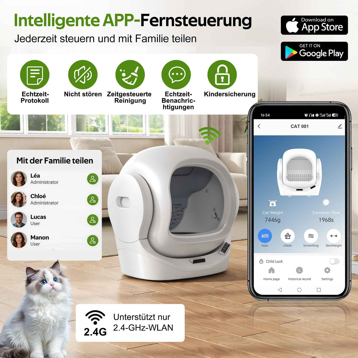 Litière Auto-Nettoyante pour Chat MF : Libérez-vous du Nettoyage Quotidien !