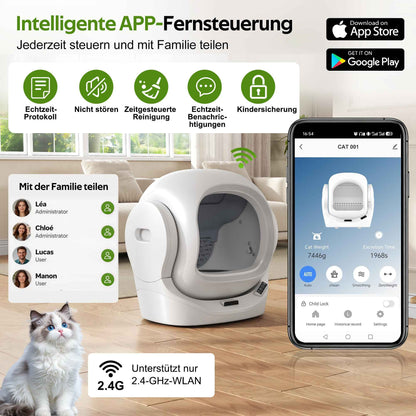 Litière Auto-Nettoyante pour Chat MF : Libérez-vous du Nettoyage Quotidien !