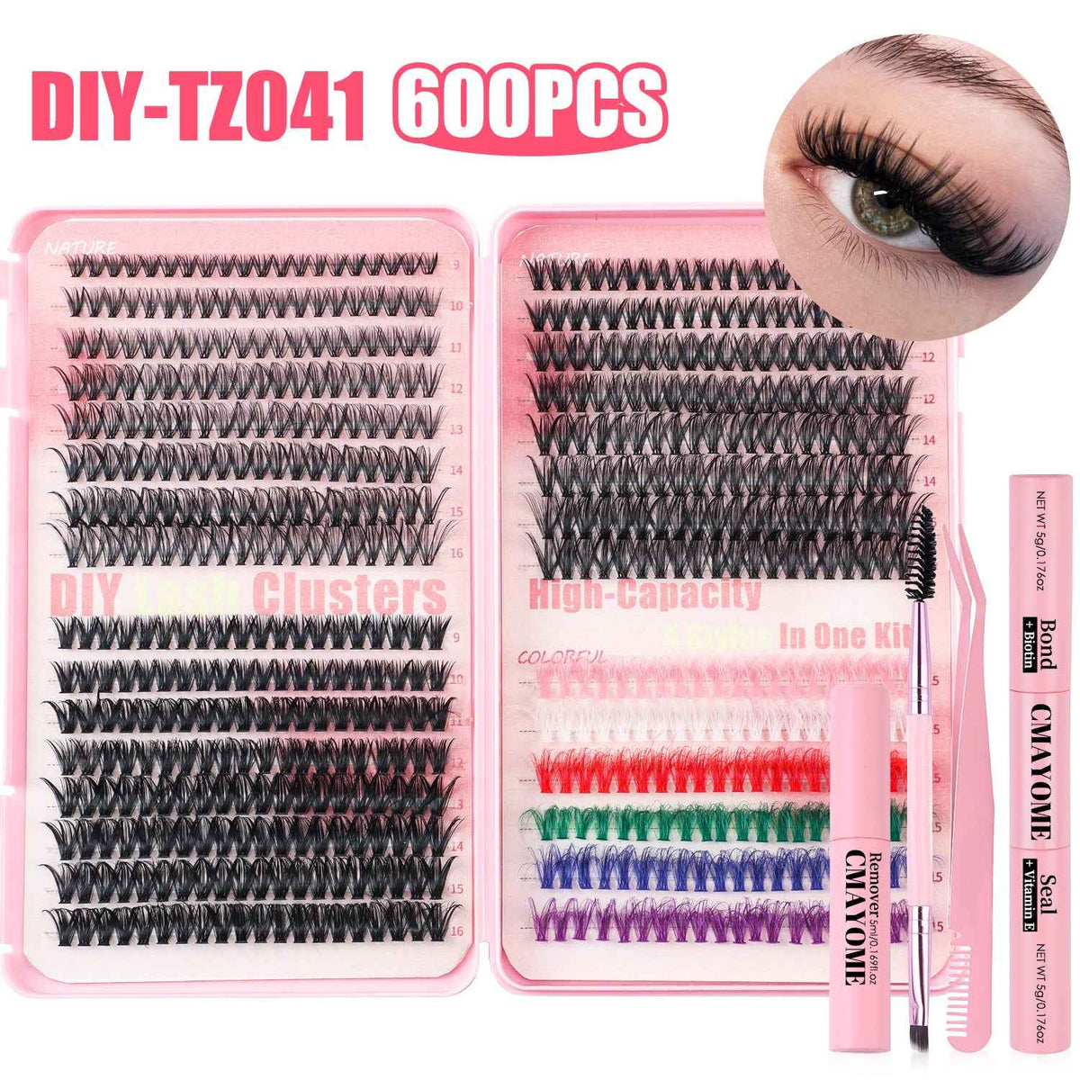 Transformez Votre Regard avec le Kit Faux Cils DIY Colorés