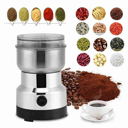 Electric Coffee Grinder For Grinding Nuts, Beans And Spices, With A Matte Blade.