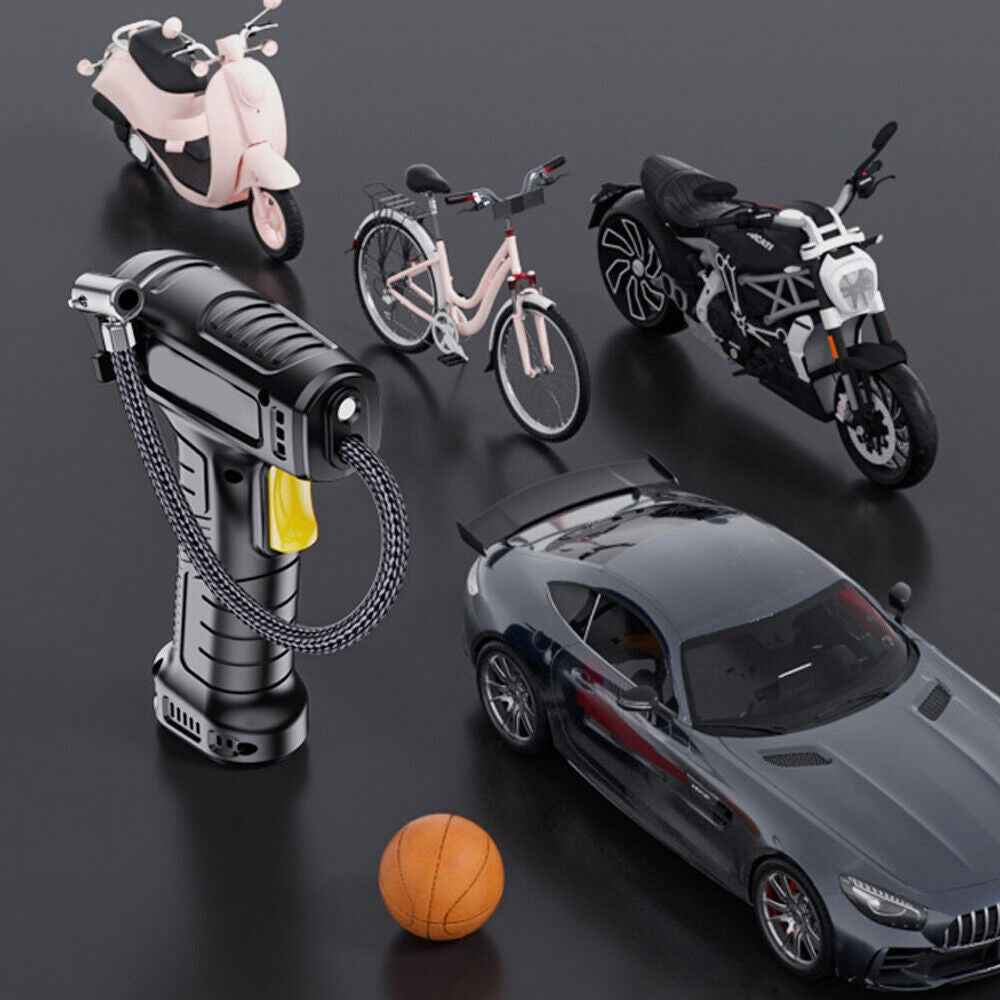 Wireless, Digital, USB Rechargeable Car Tire Inflator, Tire Air Compressor