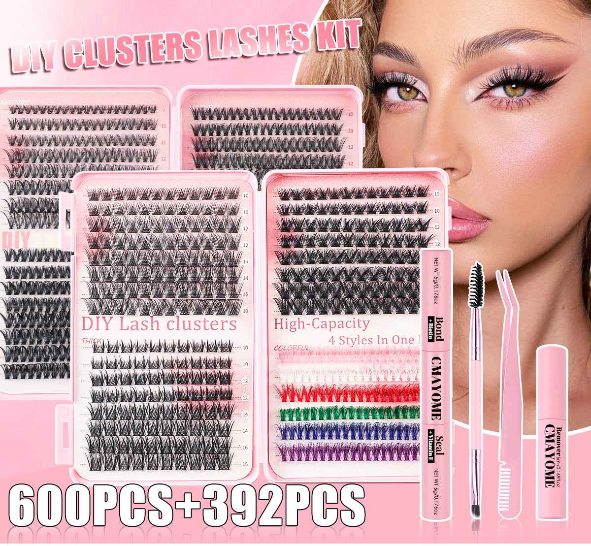 Transformez Votre Regard avec le Kit Faux Cils DIY Colorés
