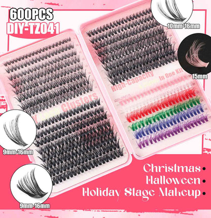 Transformez Votre Regard avec le Kit Faux Cils DIY Colorés