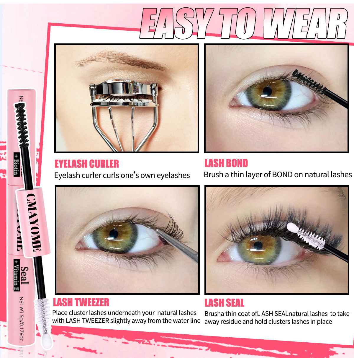 Transformez Votre Regard avec le Kit Faux Cils DIY Colorés