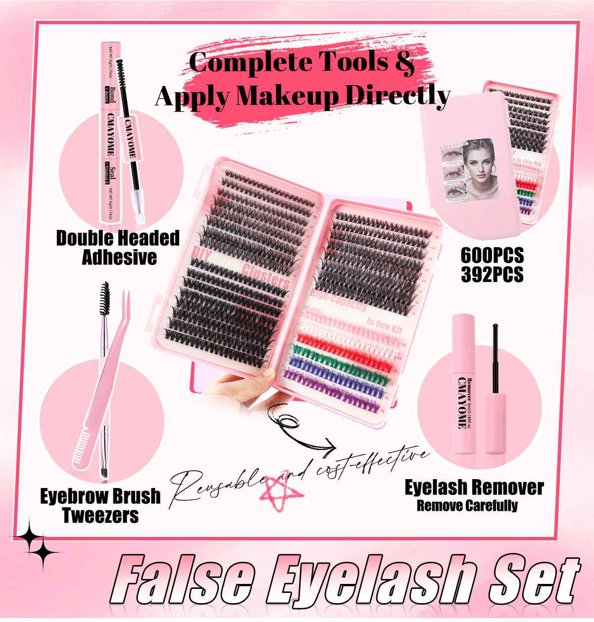 Transformez Votre Regard avec le Kit Faux Cils DIY Colorés