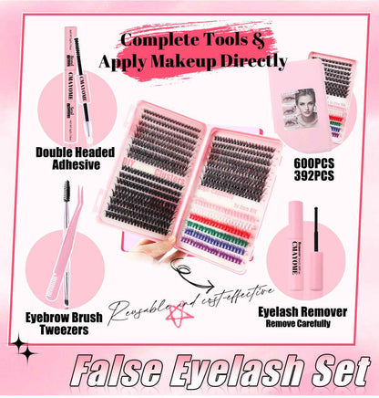 Transformez Votre Regard avec le Kit Faux Cils DIY Colorés