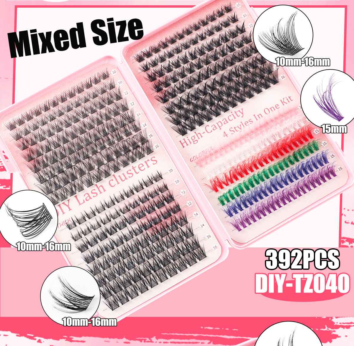 Transformez Votre Regard avec le Kit Faux Cils DIY Colorés