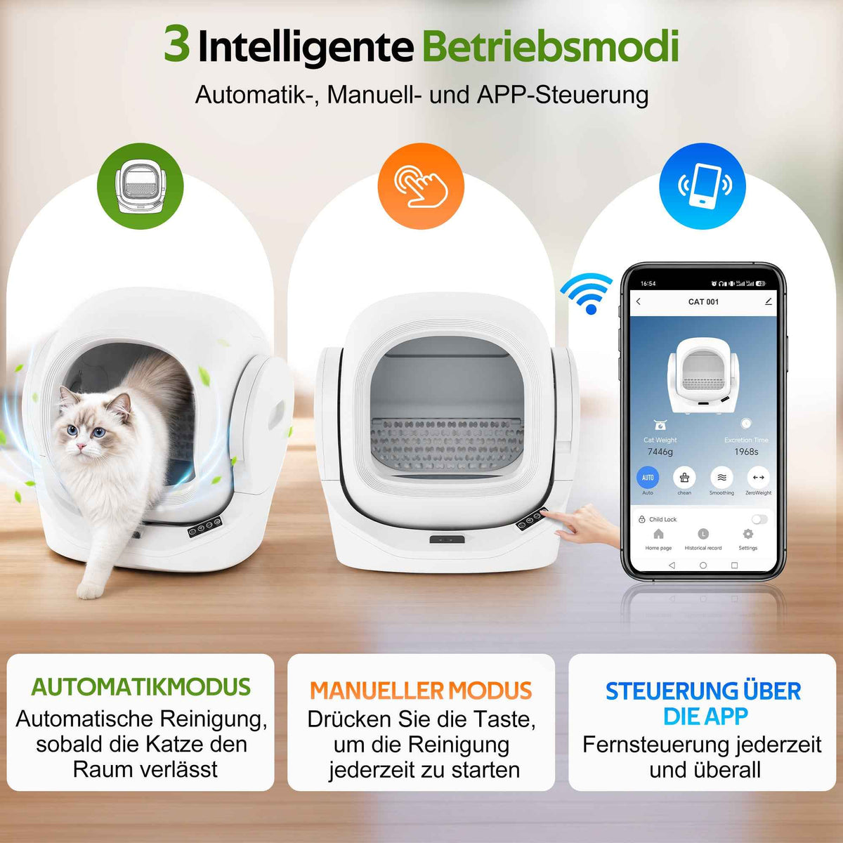 Litière Auto-Nettoyante pour Chat MF : Libérez-vous du Nettoyage Quotidien !