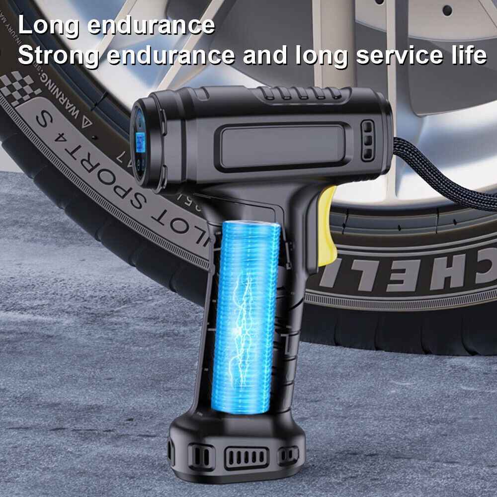 Wireless, Digital, USB Rechargeable Car Tire Inflator, Tire Air Compressor