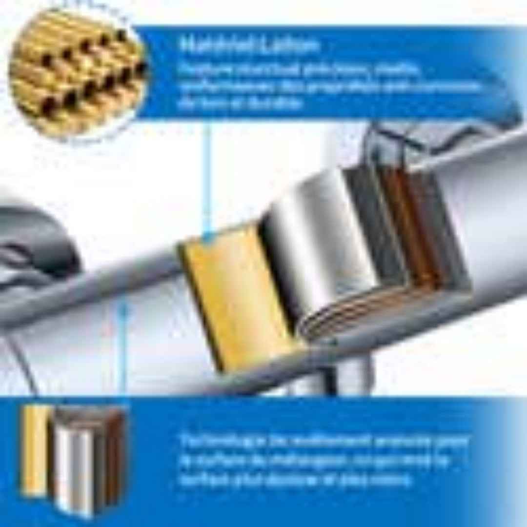 Mitigeur Thermostatique de Douche et Baignoire en Laiton Chromé