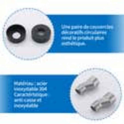 Mitigeur Thermostatique de Douche et Baignoire en Laiton Chromé