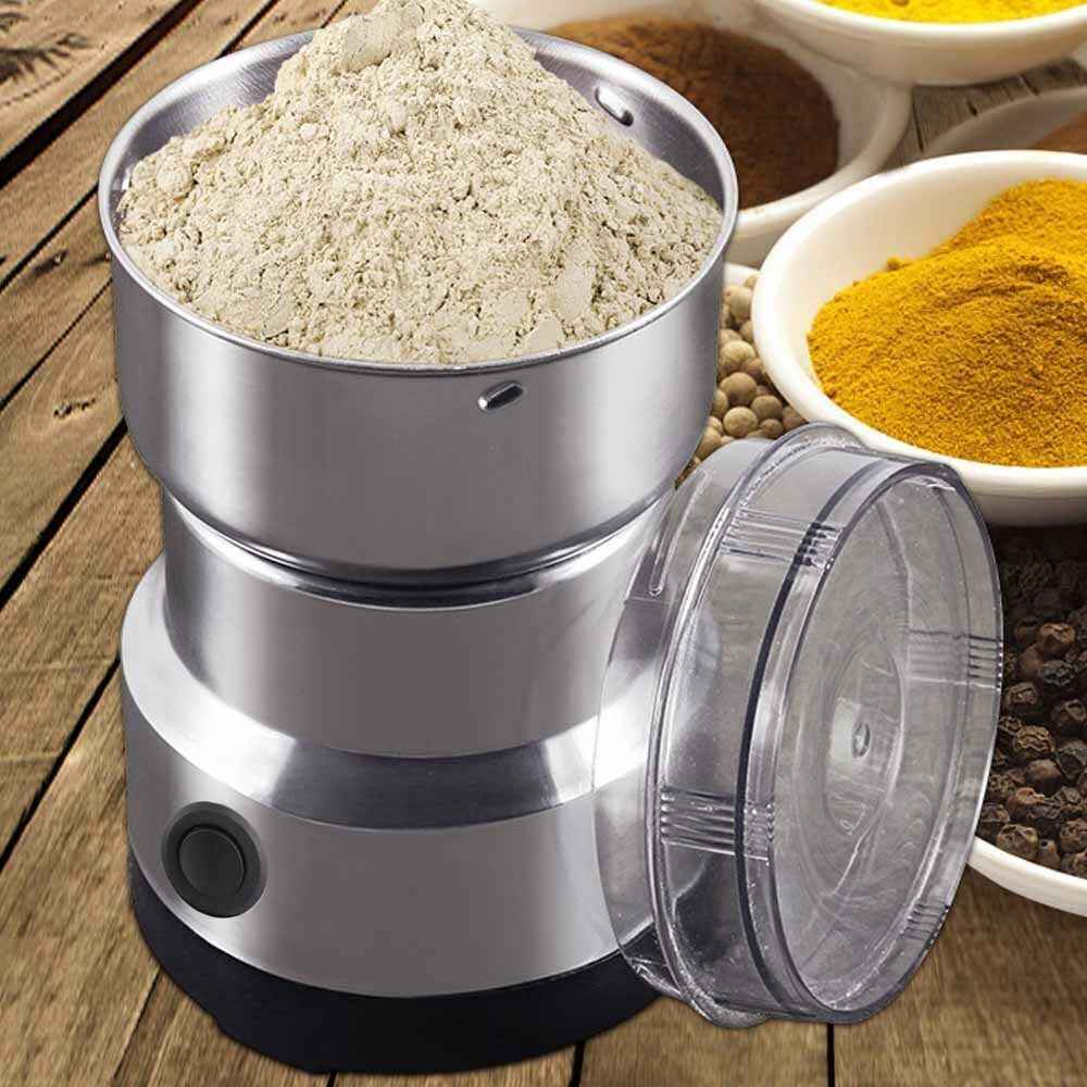 Electric Coffee Grinder For Grinding Nuts, Beans And Spices, With A Matte Blade.