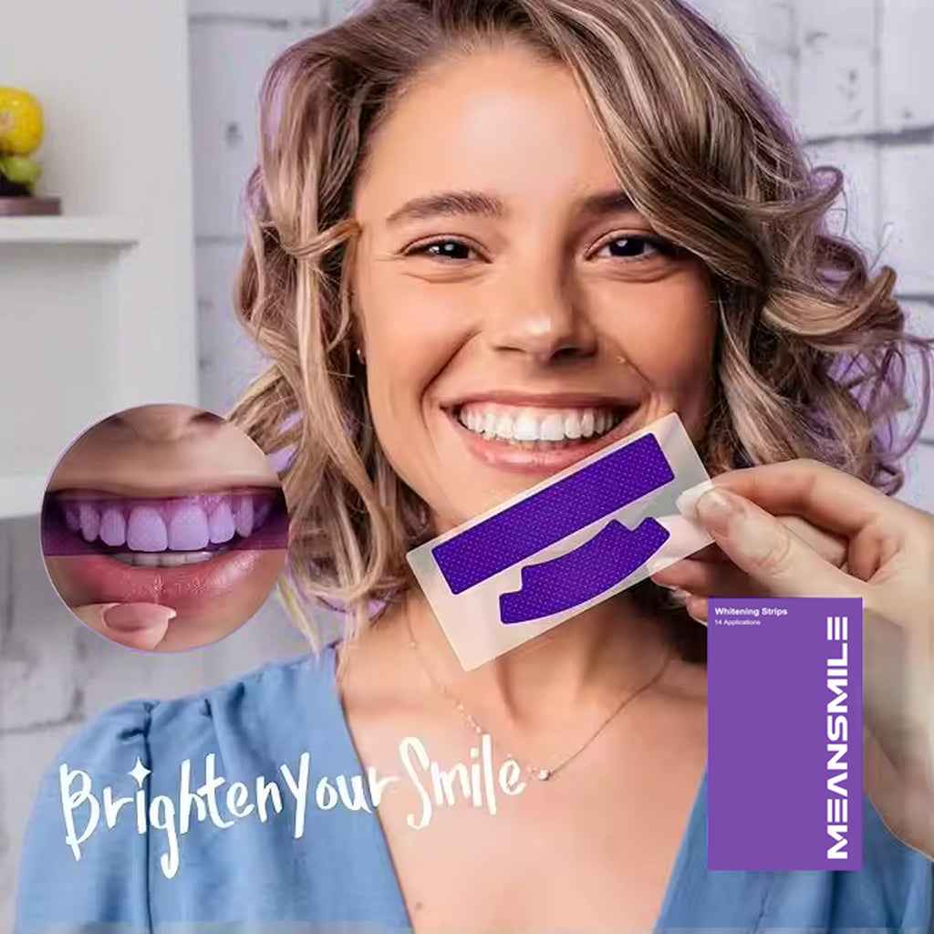 Bandes de Blanchiment Dentaire Lumineux - 7 Traitements pour un Sourire Éclatant
