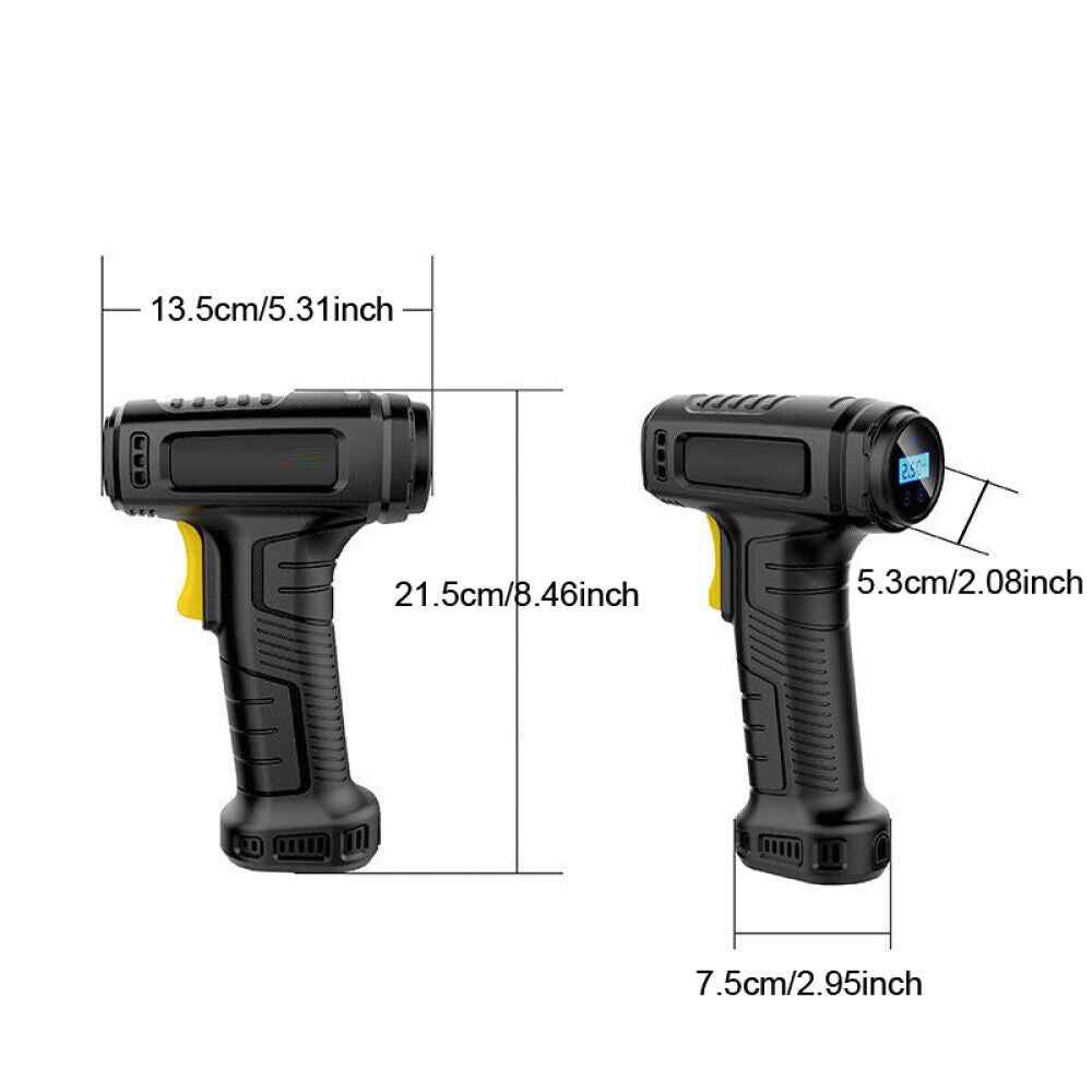 Wireless, Digital, USB Rechargeable Car Tire Inflator, Tire Air Compressor