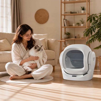 Litière Auto-Nettoyante pour Chat MF : Libérez-vous du Nettoyage Quotidien !