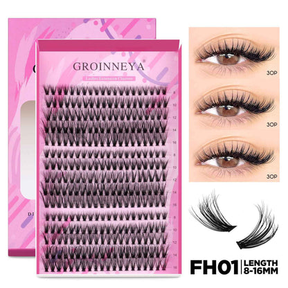 Faux Cils Recourbés en Grappes - Un Regard Intense en un Instant